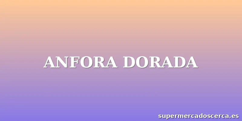 ANFORA DORADA