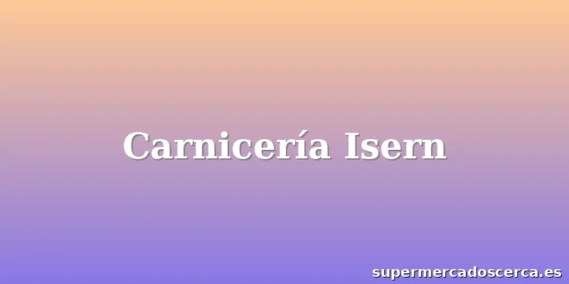 Carnicería Isern