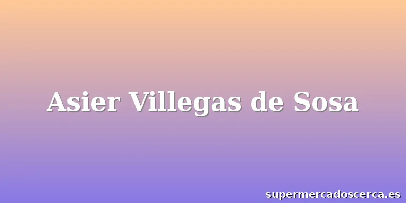 Asier Villegas de Sosa