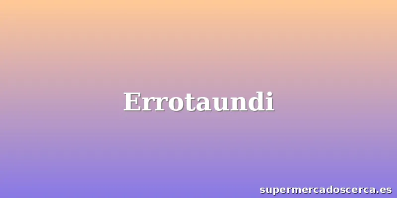 Errotaundi