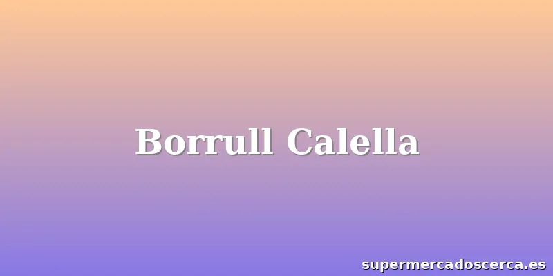 Borrull Calella
