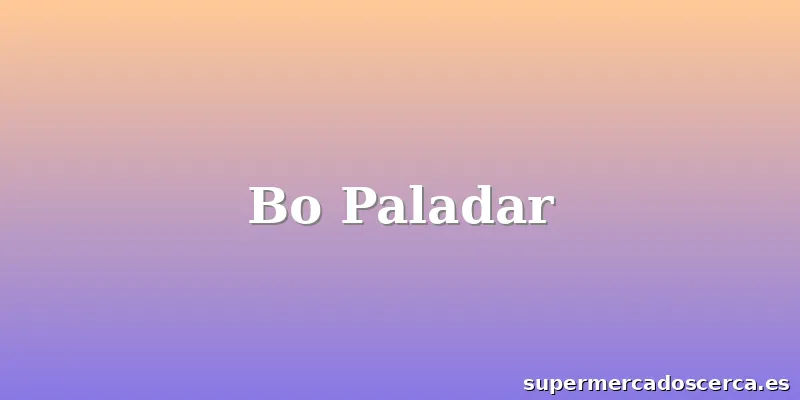 Bo Paladar