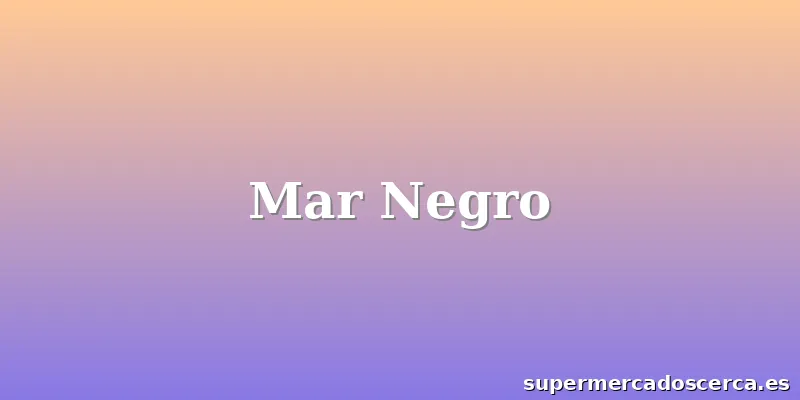 Mar Negro