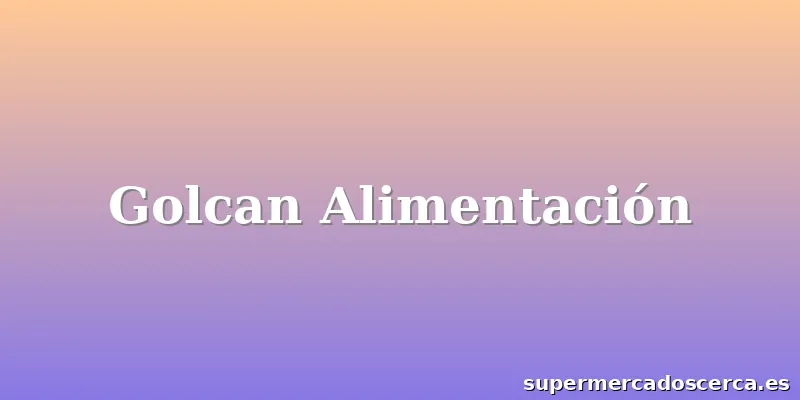 Golcan Alimentación