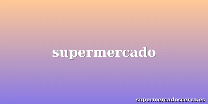 supermercado