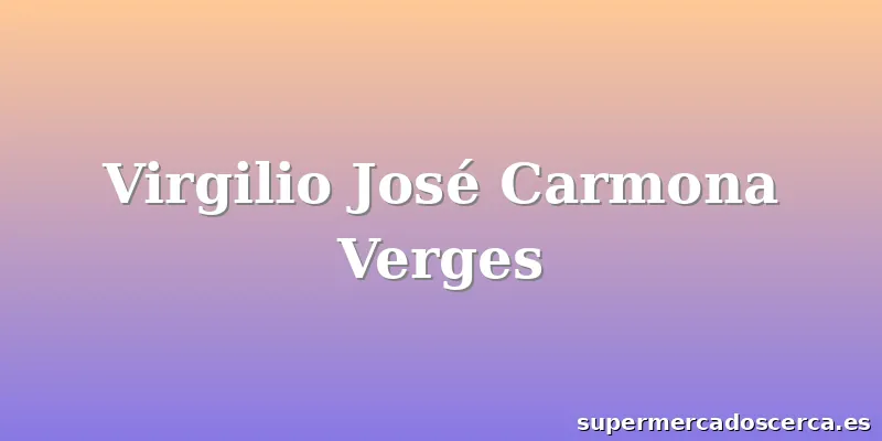 Virgilio José Carmona Verges