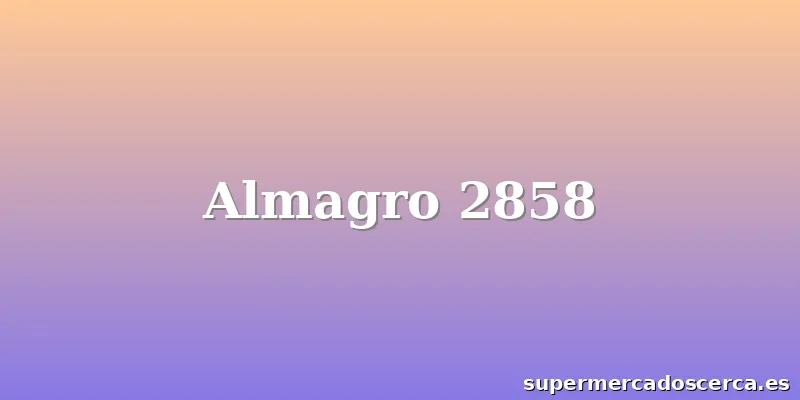 Almagro 2858