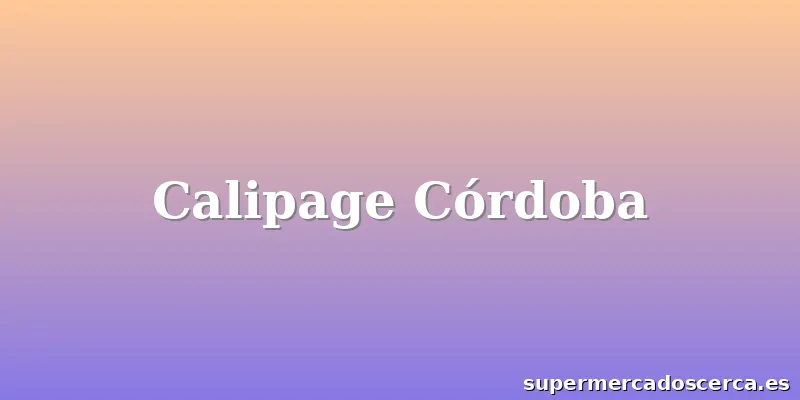Calipage Córdoba