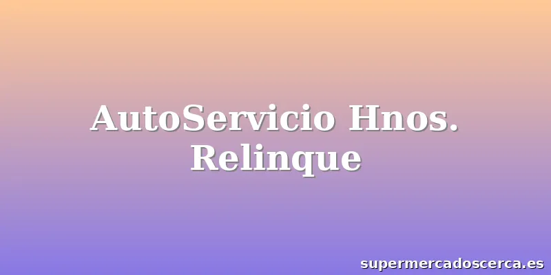 AutoServicio Hnos. Relinque