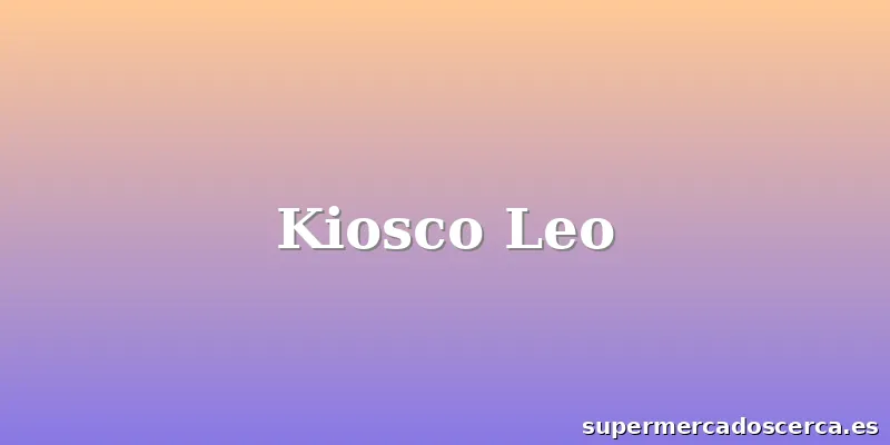 Kiosco Leo
