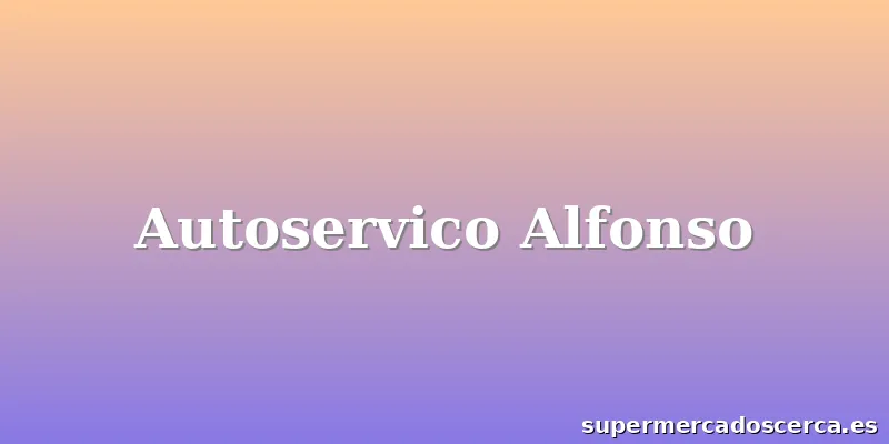 Autoservico Alfonso