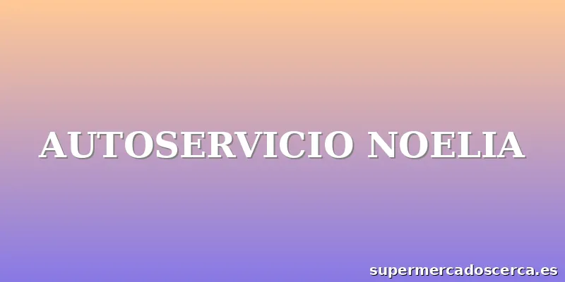 AUTOSERVICIO NOELIA