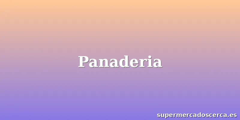 Panaderia