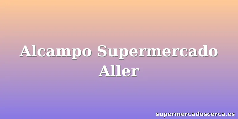 Alcampo Supermercado Aller