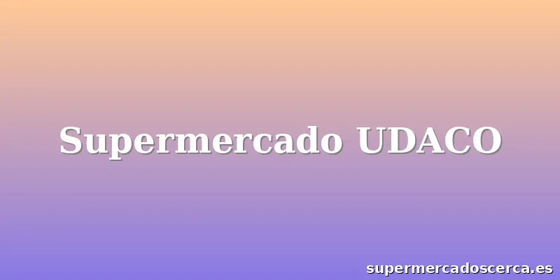 Supermercado UDACO