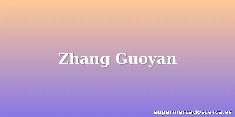 Zhang Guoyan