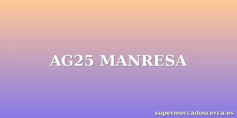 AG25 MANRESA