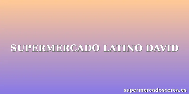 SUPERMERCADO LATINO DAVID