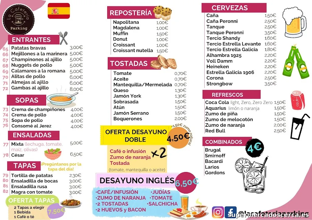 La Cafetería Parking| Recomendado