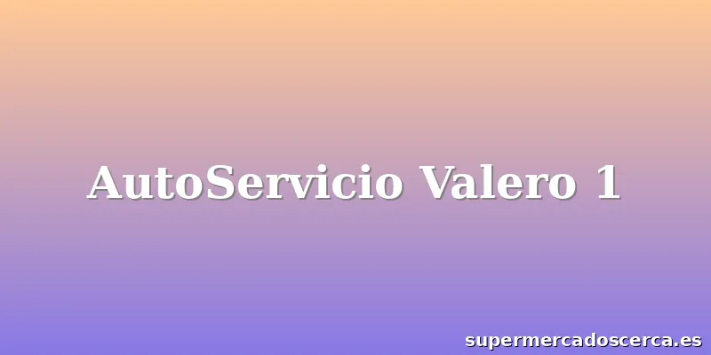 AutoServicio Valero 1