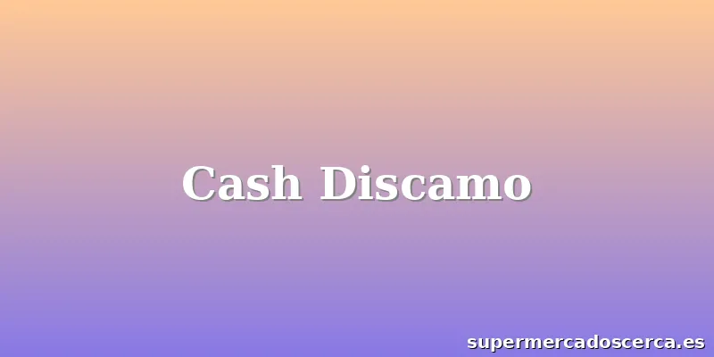 Cash Discamo