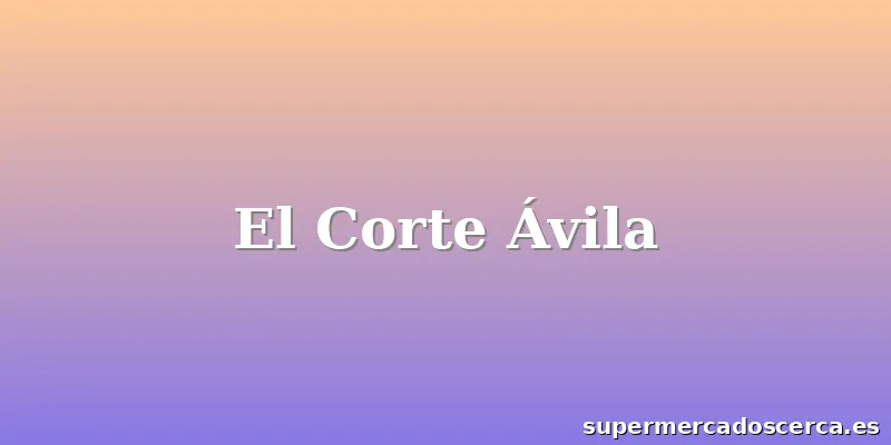 El Corte Ávila