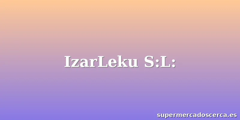 IzarLeku S:L: