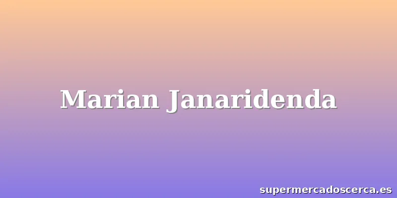 Marian Janaridenda