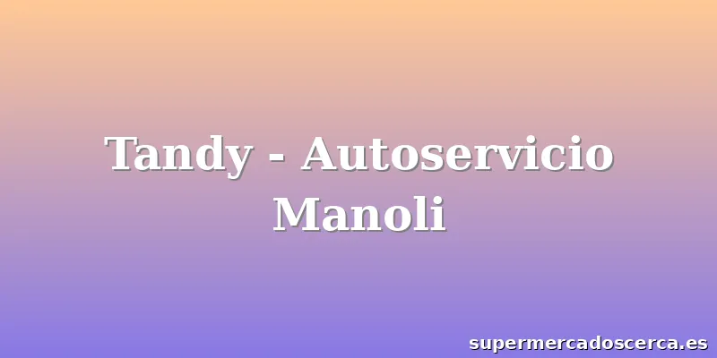 Tandy - Autoservicio Manoli
