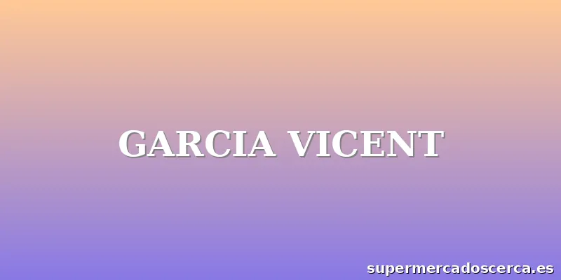 GARCIA VICENT