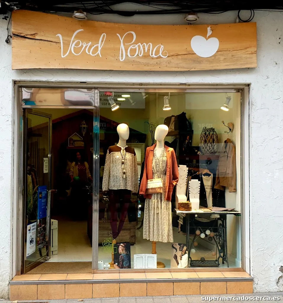 Tienda ropa sostenible Verd Poma Molins de Rei