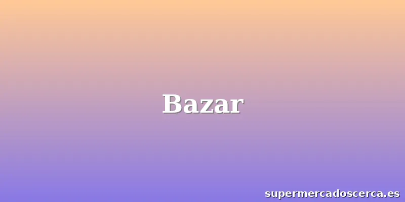 Bazar