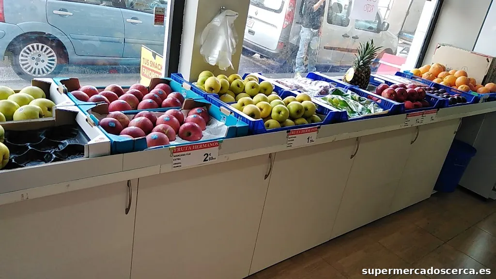 Supermercado Hermanos S frutas y verduras