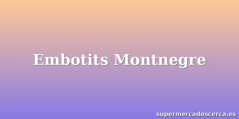 Embotits Montnegre