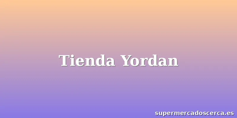 Tienda Yordan