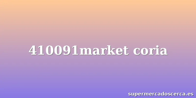 410091market coria