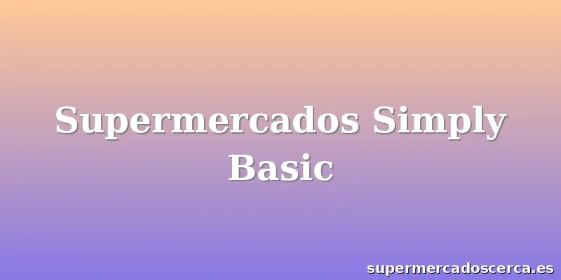 Supermercados Simply Basic