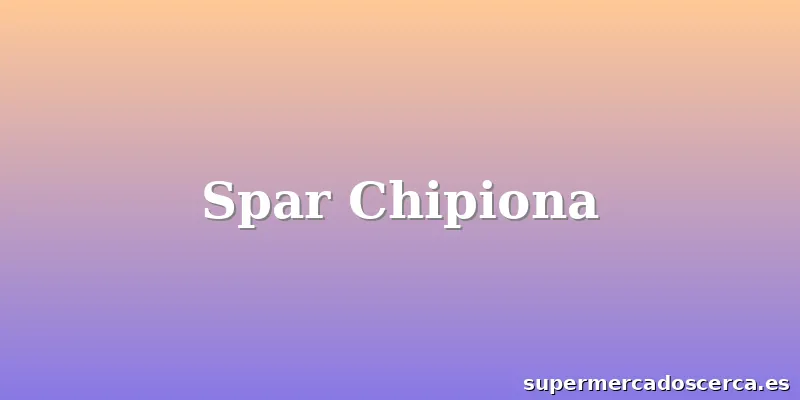 Spar Chipiona