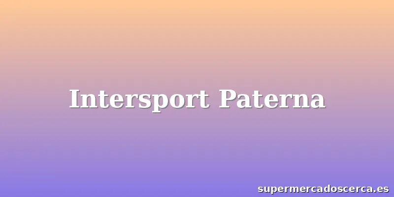 Intersport Paterna