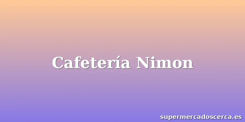 Cafetería Nimon