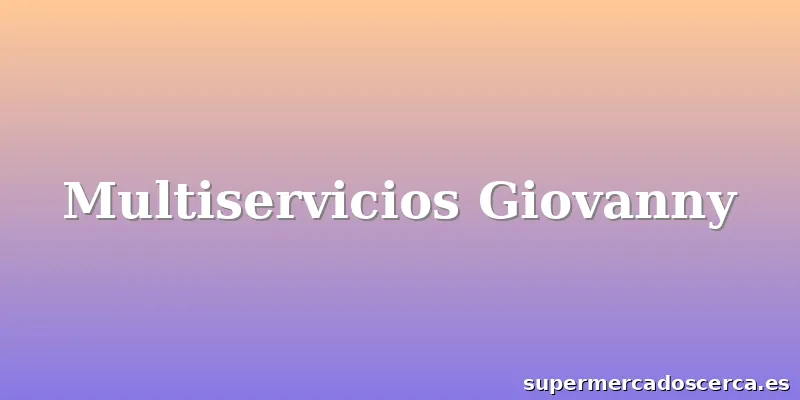 Multiservicios Giovanny